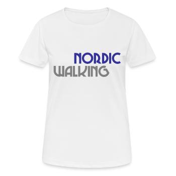 Marche nordique - Sport - Endurance - Marche - T-shirt respirant Femme - blanc - Devant - AI Model Female 172 dark (172cm)