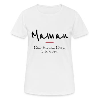 Mom - Women's Breathable T-Shirt - white - Front - AI Model Female 172 dark (172cm)