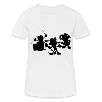 Band - Women's Breathable T-Shirt - white - Front - AI Model Female 172 dark (172cm)