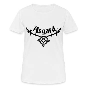 asgard-tribal - Frauen T-Shirt atmungsaktiv - Weiß - Vorne - AI Model Female 172 dark (172cm)
