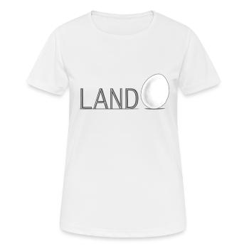 Landei - Frauen T-Shirt atmungsaktiv - Weiß - Vorne - AI Model Female 172 dark (172cm)