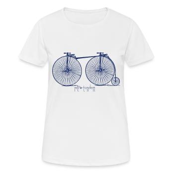 Retro-Tandem - Frauen T-Shirt atmungsaktiv - Weiß - Vorne - AI Model Female 172 dark (172cm)