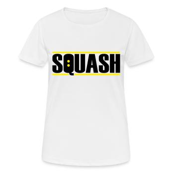 Squash - Frauen T-Shirt atmungsaktiv - Weiß - Vorne - AI Model Female 172 dark (172cm)