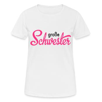 big sister - Women's Breathable T-Shirt - white - Front - AI Model Female 172 dark (172cm)