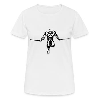 ninja - T-shirt respirant Femme - blanc - Devant - AI Model Female 172 dark (172cm)