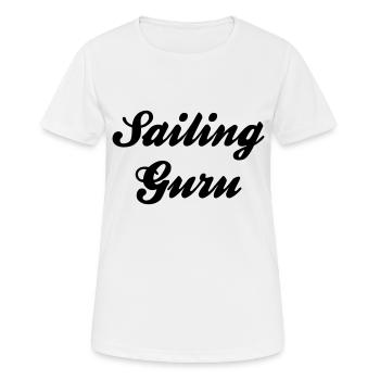 sailing guru - Women's Breathable T-Shirt - white - Front - AI Model Female 172 dark (172cm)