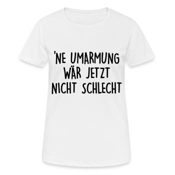 Ne Umarmung - Frauen T-Shirt atmungsaktiv - Weiß - Vorne - AI Model Female 172 dark (172cm)