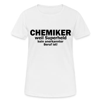 Chemiker - Frauen T-Shirt atmungsaktiv - Weiß - Vorne - AI Model Female 172 dark (172cm)