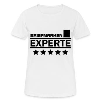 briefmarken experte - Frauen T-Shirt atmungsaktiv - Weiß - Vorne - AI Model Female 172 dark (172cm)