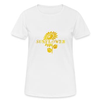tournesol - T-shirt respirant Femme - blanc - Devant - AI Model Female 172 dark (172cm)