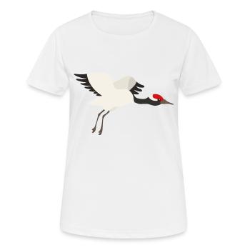 grue - T-shirt respirant Femme - blanc - Devant - AI Model Female 172 dark (172cm)