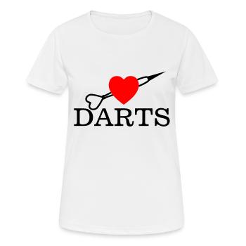 Darts Dart - Women's Breathable T-Shirt - white - Front - AI Model Female 172 dark (172cm)