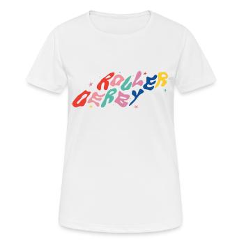 Roller Derby - T-shirt respirant Femme - blanc - Devant - AI Model Female 172 dark (172cm)
