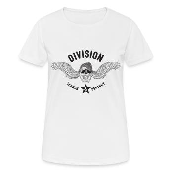 Division Search And Destroy - Women's Breathable T-Shirt - white - Front - AI Model Female 172 dark (172cm)