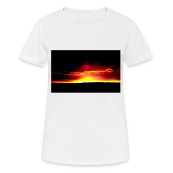 Lever de soleil lumineux - T-shirt respirant Femme - blanc - Devant - AI Model Female 172 dark (172cm)