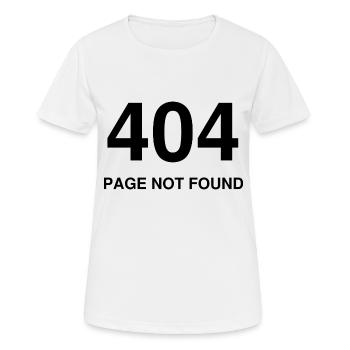 404 page not found - T-shirt respirant Femme - blanc - Devant - AI Model Female 172 dark (172cm)