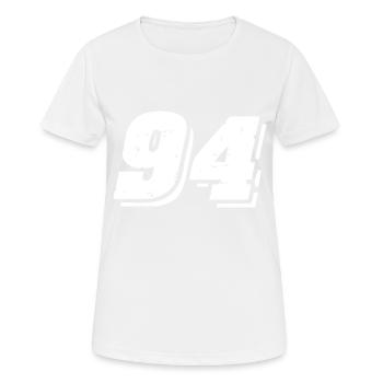 Symbole numérique 94 - T-shirt respirant Femme - blanc - Devant - AI Model Female 172 dark (172cm)