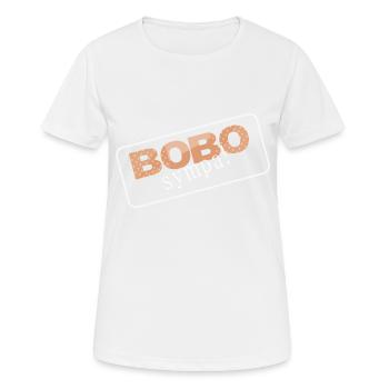 Bobo sympa - T-shirt respirant Femme - blanc - Devant - AI Model Female 172 dark (172cm)