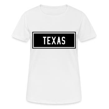 Texas - T-shirt respirant Femme - blanc - Devant - AI Model Female 172 dark (172cm)