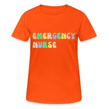 Emergency Nurse - Women's Breathable T-Shirt - neon orange - Front - AI Model Female 172 dark (172cm)