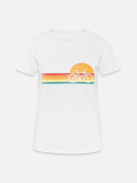 Bike Vintage Retro Watercolor Cool Art - Women's Breathable T-Shirt - white
