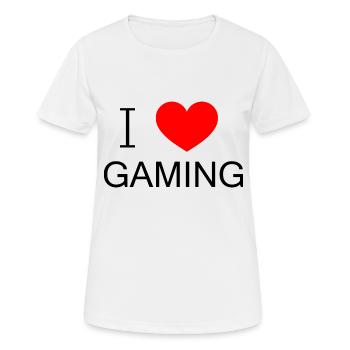 Jeu PC de jeu - T-shirt respirant Femme - blanc - Devant - AI Model Female 172 dark (172cm)