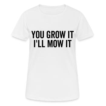 Tu le cultives, je vais le tondre - T-shirt respirant Femme - blanc - Devant - AI Model Female 172 dark (172cm)