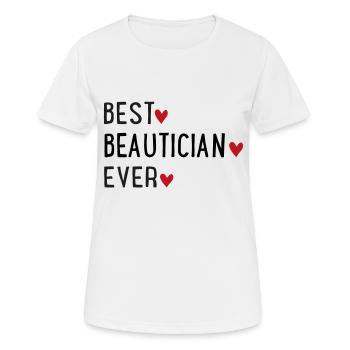 Kosmetikerin - Frauen T-Shirt atmungsaktiv - Weiß - Vorne - AI Model Female 172 dark (172cm)