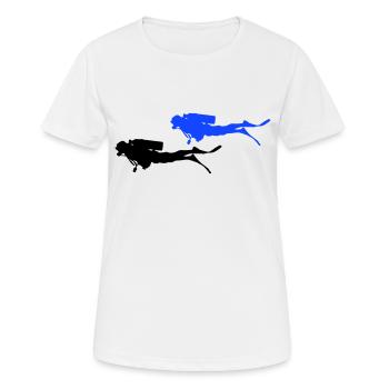 Diver - Women's Breathable T-Shirt - white - Front - AI Model Female 172 dark (172cm)
