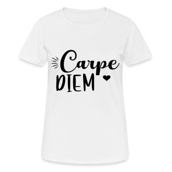 Carpe Diem - T-shirt respirant Femme - blanc - Devant - AI Model Female 172 dark (172cm)