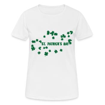 st.patricks day, irland, ireland, klee - Frauen T-Shirt atmungsaktiv - Weiß - Vorne - AI Model Female 172 dark (172cm)