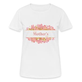 Alles gute zum Muttertag - Frauen T-Shirt atmungsaktiv - Weiß - Vorne - AI Model Female 172 dark (172cm)