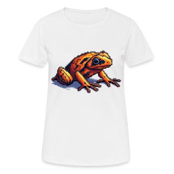 Poison dart frog dans des graphismes rétro pixel cool - T-shirt respirant Femme - blanc - Devant - AI Model Female 172 dark (172cm)