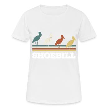 Shoebill Bird Ornithologist Forest I Gift - Women's Breathable T-Shirt - white - Front - AI Model Female 172 dark (172cm)