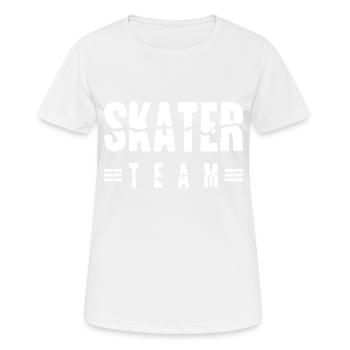 Skater Team - Women's Breathable T-Shirt - white - Front - AI Model Female 172 dark (172cm)