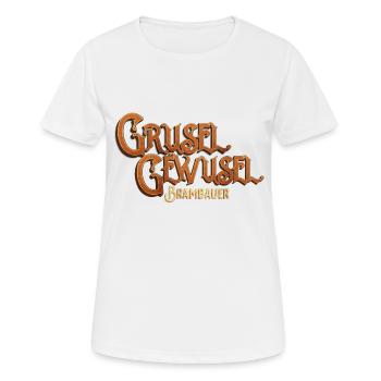 Grusel Gewusel Brambauer - 2023 - Frauen T-Shirt atmungsaktiv - Weiß - Vorne - AI Model Female 172 dark (172cm)