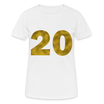 Birthday 20 years - Women's Breathable T-Shirt - white - Front - AI Model Female 172 dark (172cm)