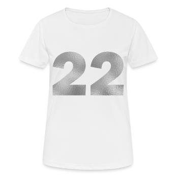 Birthday 22 years - Women's Breathable T-Shirt - white - Front - AI Model Female 172 dark (172cm)