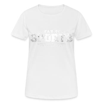 Yay Go Sports! Funny Sports - Women's Breathable T-Shirt - white - Front - AI Model Female 172 dark (172cm)