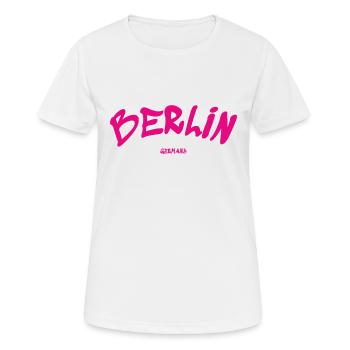 Berlin - Germany - Germany - Brandenburg Gate - Women's Breathable T-Shirt - white - Front - AI Model Female 172 dark (172cm)