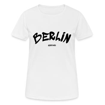 Berlin - Allemagne - Allemagne - Porte de Brandebourg - T-shirt respirant Femme - blanc - Devant - AI Model Female 172 dark (172cm)
