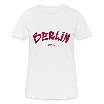Berlin - Germany - Germany - Brandenburg Gate - Women's Breathable T-Shirt - white - Front - AI Model Female 172 dark (172cm)
