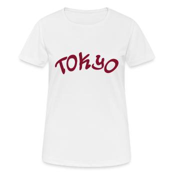 Tokyo - Japon - Japonais - Asie - Asie - T-shirt respirant Femme - blanc - Devant - AI Model Female 172 dark (172cm)