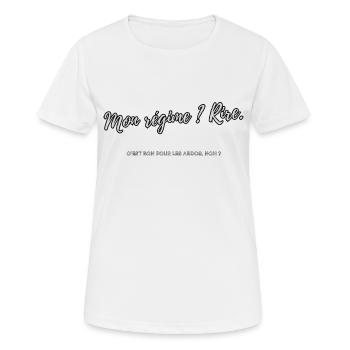 Régime - T-shirt respirant Femme - blanc - Devant - AI Model Female 172 dark (172cm)