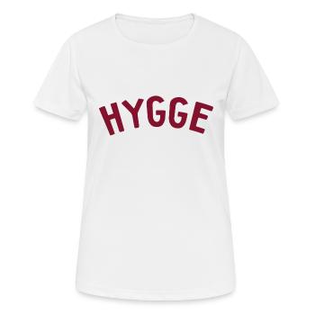 Hygge Style de vie scandinave - T-shirt respirant Femme - blanc - Devant - AI Model Female 172 dark (172cm)