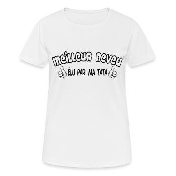 BEST Nephew - Women's Breathable T-Shirt - white - Front - AI Model Female 172 dark (172cm)