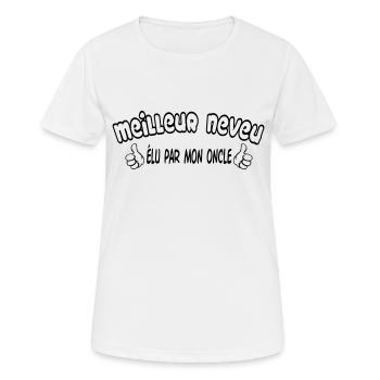 BEST Nephew - Women's Breathable T-Shirt - white - Front - AI Model Female 172 dark (172cm)