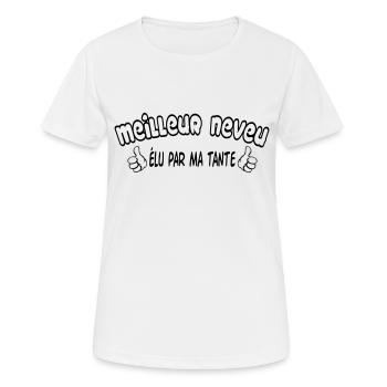 BEST Nephew - Women's Breathable T-Shirt - white - Front - AI Model Female 172 dark (172cm)