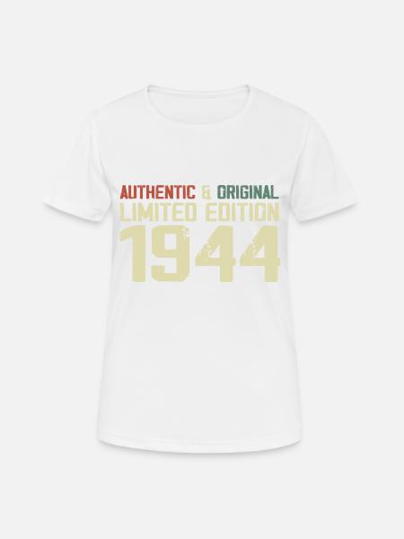1944 verjaardagscadeau 1944 vintage 1944 retro - Vrouwen T-shirt ademend actief - wit
