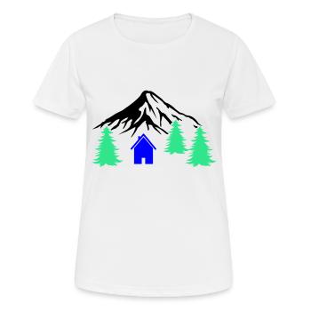 Cabin Berge - Women's Breathable T-Shirt - white - Front - AI Model Female 172 dark (172cm)